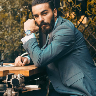 Canva Man in Gray Suit